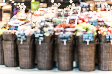 Abstrat Blur supermarket backgroundの写真素材