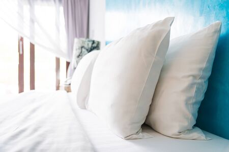Bed pillowの写真素材
