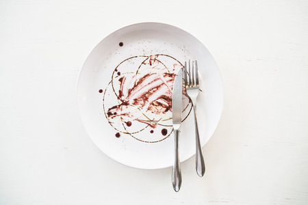 Dirty dish - filter effectの写真素材