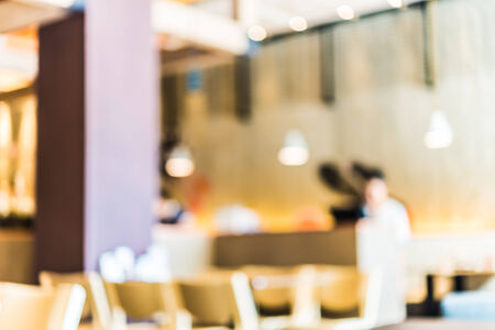 blur restaurant backgroundの写真素材