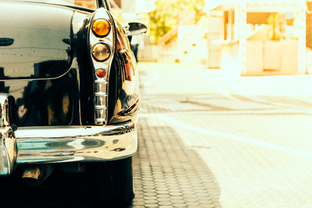 Vintage light lamp car - vintage filter effectの写真素材