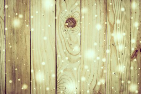 Winter wood background - vintage effect and snow filter processingの写真素材
