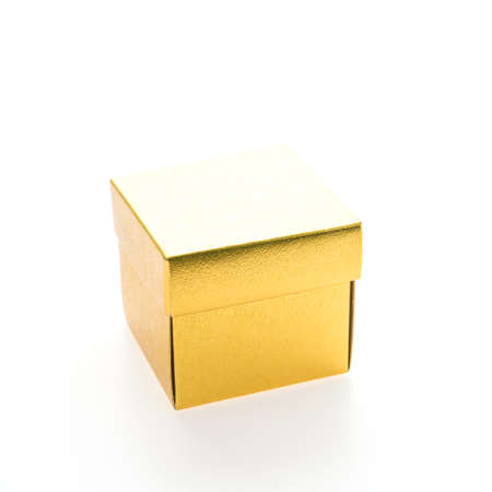 Christmas Gift box isolated on white backgroundの写真素材