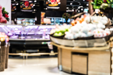 Abstrat Blur supermarket backgroundの写真素材