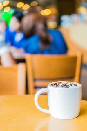 Coffee cup in coffee shopの写真素材