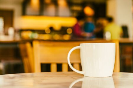 Coffee cup in coffee shop - vintage effect picturesの写真素材