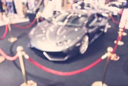 Abstract Blur luxury car background - vintage filterの写真素材