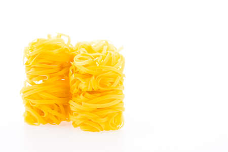 Pasta isolated on white backgroundの写真素材