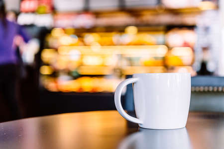 Coffee cup in coffee shop - vintage effect style picturesの写真素材