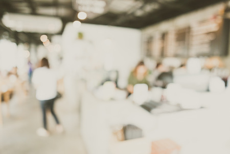 Abstract blur shopping mall backgroundの写真素材