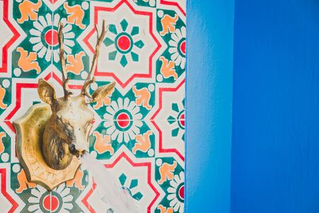 Fountain morocco style - vintage filterの写真素材