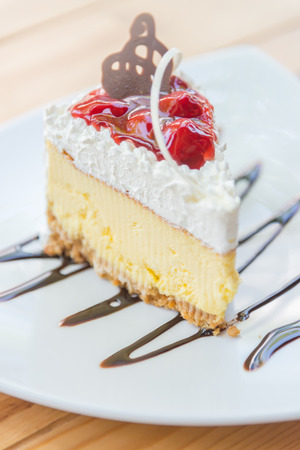 Strawberry cheese cake - soft focusの写真素材