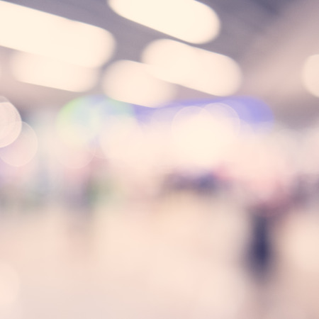Abstract blur shopping mall background - vintage filter