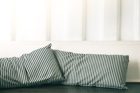 pillows on sofaの写真素材