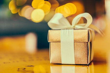 Christmas gift box - Vintage effect style picturesの写真素材