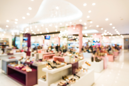 Abstract blur shopping mall backgroundの写真素材