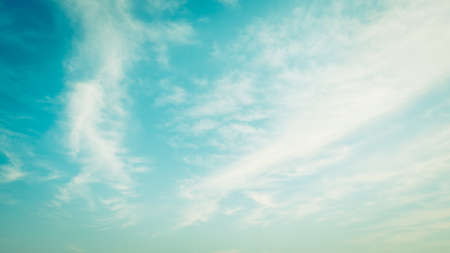 Cloud on blue sky - vintage filterの写真素材