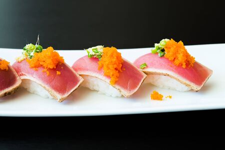Sushi roll healthy food - japanese food styleの写真素材