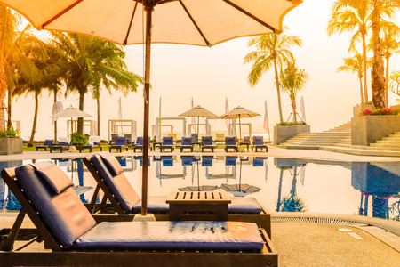 Bed pool - vintage filter effectのeditorial素材