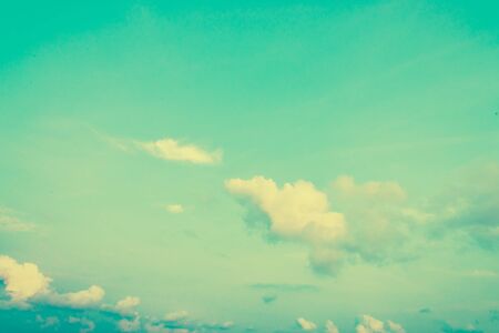 Vintage cloud - vintage filterの写真素材