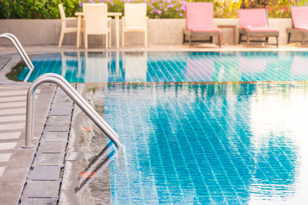 Stair pool - filter effect processingのeditorial素材