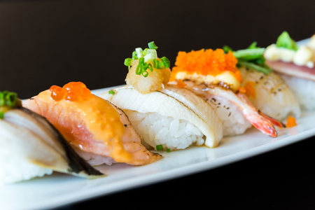 Sushi roll japanese food style - selective focus pointの写真素材