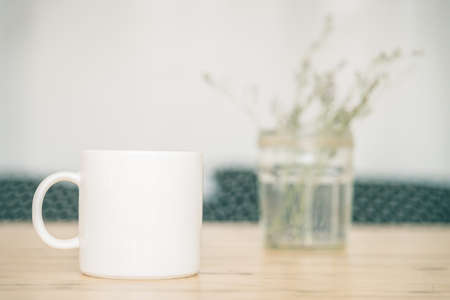 Coffee cup in coffee shop - vintage effectの写真素材