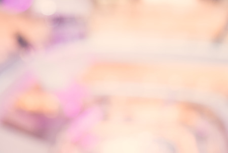 Abstract blur shopping mall background - vintage filterの写真素材