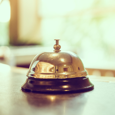 Hotel bell - vintage filterの写真素材