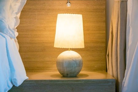 Light lamp in bed roomの写真素材