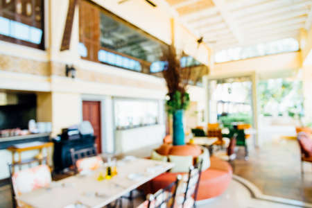 Abstract blur restaurant - filter effect processingの写真素材
