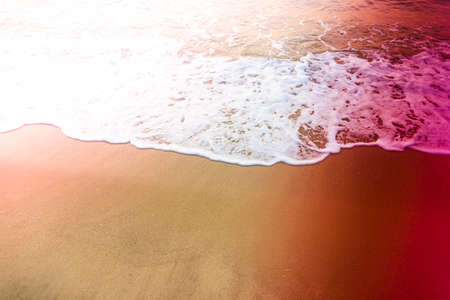 Sea beach - vintage filter and light leak effectの写真素材