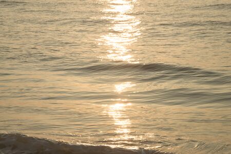 Sea wave on the beach - vintage filterの写真素材