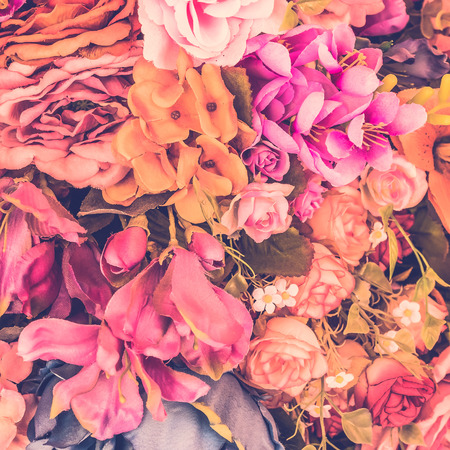Vintage flower background - vintage filterの写真素材