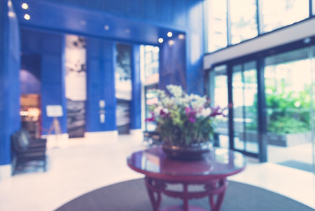 Abstract blur coffee shop - vintage filterの写真素材