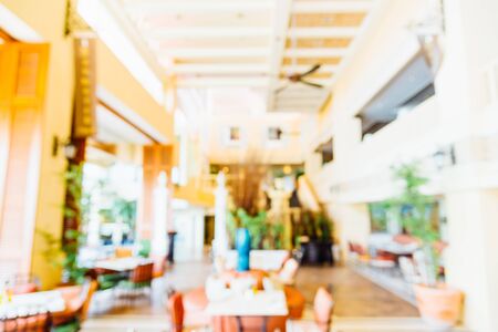 Abstract blur restaurant background - filter effect processingの写真素材