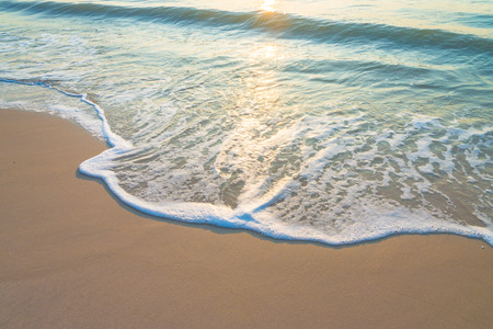 Sea wave on the beach - vintage filter
