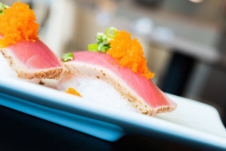 Sushi roll healthy food - japanese food styleの写真素材