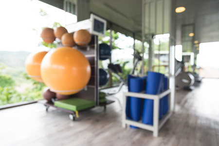 Abstract blur fitness gym backgroundの写真素材