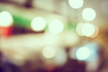 Abstract blur bokeh background - vintage filterの写真素材