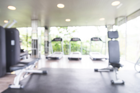 Abstract blur fitness gym backgroundの写真素材