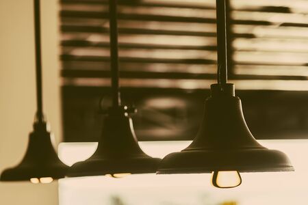 Interior decoration lamp - vintage filterの写真素材