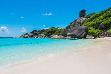 Beautiful Similan rock island at andaman sea in phuket Thailand