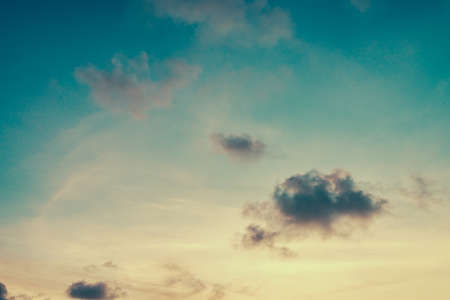 Cloud on sky background - vintage filter effect