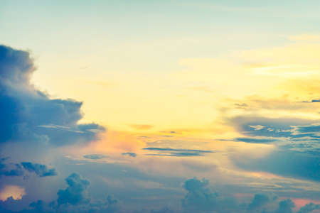Vintage cloud on sky - vintage filter