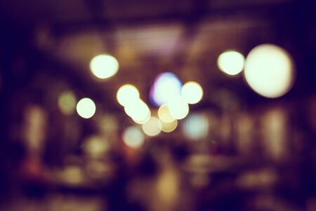 Abstract blur bokeh background - vintage filter