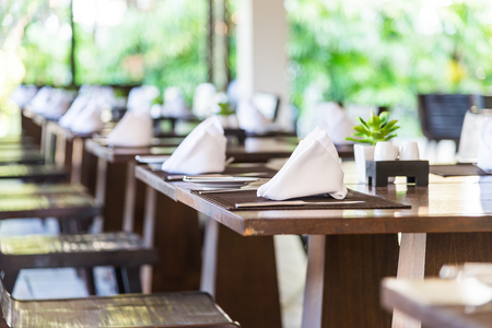 Table dinner setの写真素材