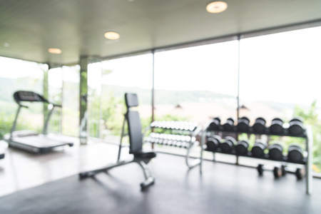 Abstract blur fitness gym backgroundの写真素材