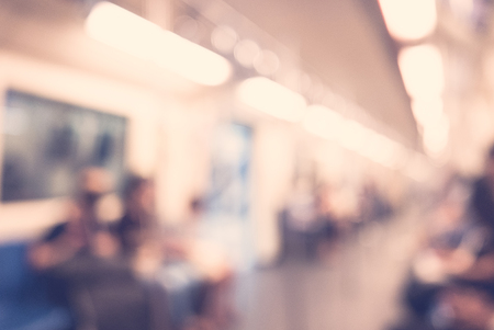 Abstract blur shopping mall background - vintage filterの写真素材