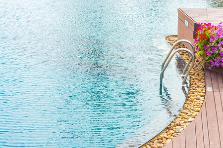 Stairpool ladder near poolside - soft filter
